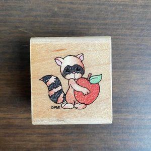 1996 Precious Moments Racoon Stamp